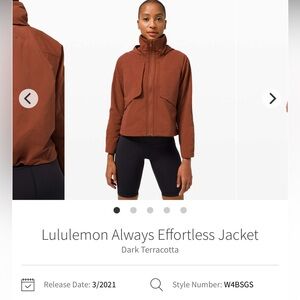 Lululemon Always Effortless Jacket 10
